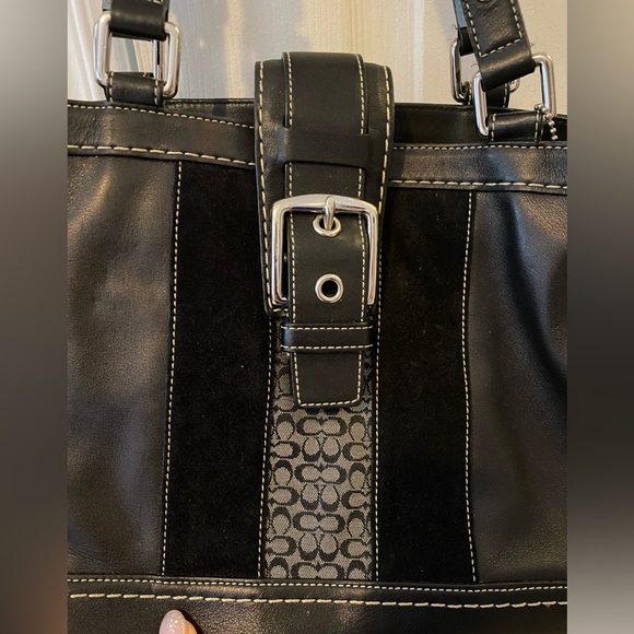 Back leather coach handbag purse - Picture 4 of 10